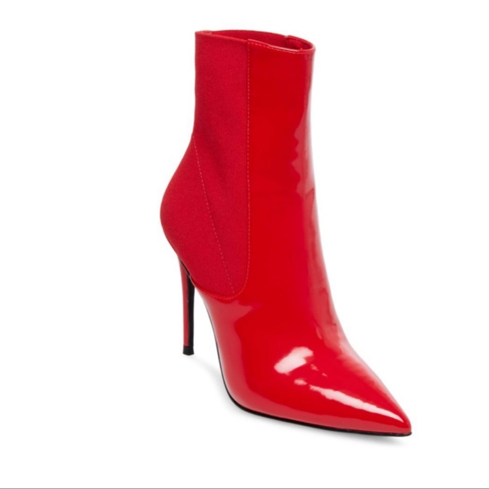 Steve Madden Divinity Red Stiletto Bootie size 10